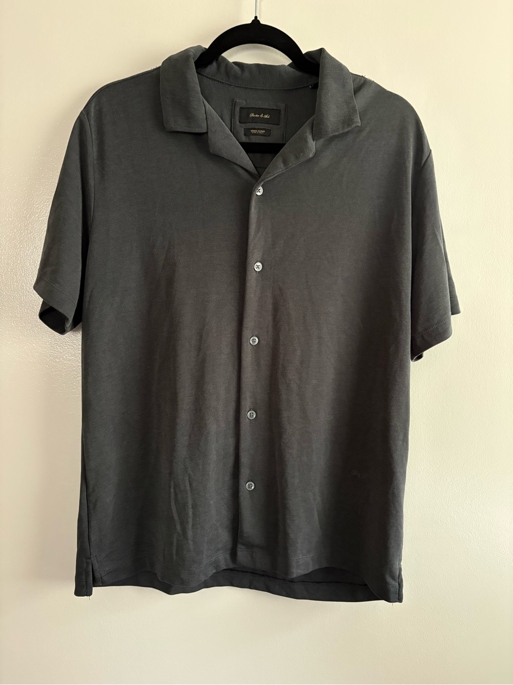 Porter & Ash Soft Modal Blend Resort Button Down Men’s Shirt Size Large